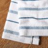 Kitchen Towel 4-Pack Set, Blue Velvet/White, 16"x26"