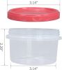 8 Ounce reuseable small plastic freezer storage container jars