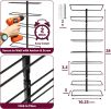 Holds 9 Bottles – Black Metal Wine Bottle Holder for Wall, Modern Wine Rack for Home Bar, Kitchen