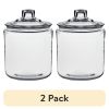 (2 pack) Heritage Hill Glass Jar with Lid, 1 Gallon, Well Suited to Pantry Jar Storage and Display