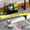 Sink Caddy Sponge Holder for Kitchen with Brush Holder and Stainless Steel Self Drain Tray, Rustproof Kitchen Sink Organizer for Sponge