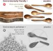 7 PCS Small Wooden Spoons, 5.8 Inch Honey Spoons for Tea, Acacia Wooden Honey Teaspoon for Coffee, Little Tiny Wood Spoons