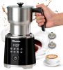 IAGREEA 8-in-1 Large Electric Milk Frother and Steamer, Detachable Frother Maker Machine, Auto Hot & Cold Foam