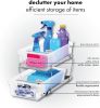 2 Tier Organizer, Under Cabinet Storage with Pull Out Sliding Drawers, for Cleaning Supplies, Pantry, Undersink, Sponges, Bottles & Bath