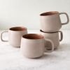Ceramic Coffee Mugs Set of 4 | 12 oz Stoneware Coffee Cups | Lead-Free