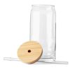 (3 pack) Briar Can Glass Drinkware with Lids & Straws, Set of 4
