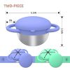 Snack Cups for Toddlers Spill Proof, 2 Pack Toddler Snack Containers with Silicone Lids & Handles, Safe and Durable