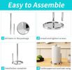 Paper Towel Holder Countertop, Standing Paper Roll Holder with Anti Slip Weighted Base, Stainless Steel Freestanding Paper Towel Holder for Kitchen