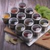 Upgrade Magnetic Spice Jars 12pcs with Wall Mounted,Stainless Steel Spice Tins with Lid and Small Holes for Sprinkle Rust Free Easy to Clean