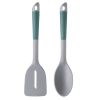 2pc Flex Touch Slotted Turner and Solid Spoon Set