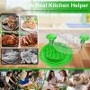 Chicken Shredder Large Chicken Breast Shredder Tool Twist with Brush&Fork, Visible Meat Shredder Machine, Strong Anti-Slip Strip, Ergonomic Handle