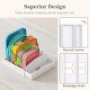 Kitchen Cabinet Organizer for Food Contanier Lid, Expandable Lids Holder with 8 Adjustable Dividers & 9 Sections for Pantry Organizers and Storage