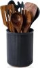 Utensil Holder, Extra Large Utensil Crock, Stable Ceramic Utensil Organizer, Cooking Tool Organizer Set for Kitchen Counter Farmhouse Décor