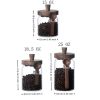 1 Pcs 15 OZ Glass Coffee Jars with Spoons, Candy Jars, Biscuit Jars, Storage Jars, Tea Jars, Snack Jars, Seasoning Jars, Salt Jars, Pepper Jars