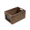 (2 pack) Wood Storage Crate With Chalkboard Label