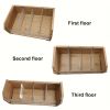 Stackable Tea Storage Box | Non-Food Contact Wooden Tea Storage Rack for Cabinets and Countertops - Perfect for Christmas, Halloween