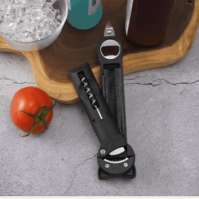 Portable 5-in-1 Jar Opener Set, Compact Labor-Saving Bottle Opener Kit, Easy to Carry Jar Remover for Home, Camping, RV & Travel (Ideal for Seniors)