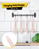 Pack of 4 Silicone Cooking Utensils Set, Non Stick Large Solid Spatulas, Heat Resistant Rose Gold Khaki Slotted Spoons