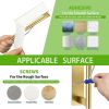 Paper Towel Holder Under Cabinet, Single Hand Operable Tearing Off Paper Towels with Damping Effect, Both Available in Adhesive and Screws