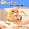 Chicken Shredder - Chicken Breast Shredder Tool Twist, Clear Meat Grinders Shredder Tool Twist for Pork Beef Chicken - BPA Free
