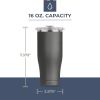 Chaser 16oz | Insulated, Stainless Steel Cup with a Spill Proof Whale Tale Lid, Dishwasher Safe Tumbler for Hot & Cold Drinks