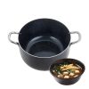 8-Quart Coated Pot with Glass Lid for Soups/Stews