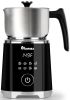 IAGREEA 8-in-1 Large Electric Milk Frother and Steamer, Detachable Frother Maker Machine, Auto Hot & Cold Foam