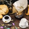 Demitasse Espresso Spoons, Coffee Spoon, Stainless Steel Small Spoons for Dessert, Tea,Set of 6(Rainbow)