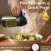 2PCS Olive Oil Dispenser and Oil Sprayer – 16oz/470ml Glass Light-Proof Oil Pourer for Kitchen, Air Fryer, Cooking, Salad, and BBQ