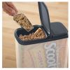 (2 pack) Clear Plastic Cereal Dispenser with Lid, 32 Cup Airtight Cereal Storage Container for Pantry Organization and Dry Food Storage