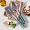 2pc Flex Touch Slotted Turner and Solid Spoon Set