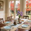 Cloths Placemats for Dining Table Set of 6, Heat Resistant Washable Cotton Linen Blend Table Mats