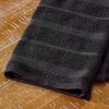 Kitchen Towel 4-Pack Set, Matte Black/White, 16"x26"