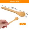 6PCS Bamboo Spoons, Mini Wooden Spoons 5.12 Inch