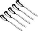Small Dessert Spoons, Yogurt,Coffee,Espresso,Ice Cream Spoons,6" SUS 304 Stainless Steel spoons,5 pcs Set.