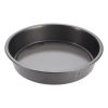 (2 pack) PRO Nonstick Steel Round Cake Pan, 9", Gray