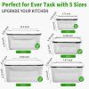 5-Pack Large Fruit Storage Containers for Fridge with Removable Colander, 2 in 1 Produce Storage Containers