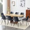 Scalable dining table and chair set, 59-71 inch pull-out table