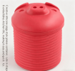 Silicone Pig Bacon Grease Container with Strainer, Heat-Resistant Grease Keeper for Filtering & Storing Bacon Fat