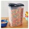 (2 pack) Clear Plastic Cereal Dispenser with Lid, 32 Cup Airtight Cereal Storage Container for Pantry Organization and Dry Food Storage
