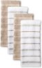 Kitchen Towel 4-Pack Set, Milkshake Tan/White, 16"x26"