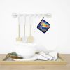 Colorful Delphinium Pair of Pot Holders Kitchen Heat Resistant Pot Holders Sets Oven Hot Pads for Cooking Baking BBQ, 7 1/2 x 7 1/2