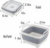 Collapsible Dish Basin with Drain Plug