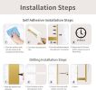 Paper Towel Holder Under Cabinet, Single Hand Operable Tearing Off Paper Towels with Damping Effect, Both Available in Adhesive and Screws