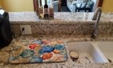 Sand Dollars Dish Drying Mat Absorbent Dish Drying Mat Pad for Kitchen Counter Dish Drainer Mat for Countertop, 14 x 21", Multicolor