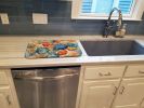 Sand Dollars Dish Drying Mat Absorbent Dish Drying Mat Pad for Kitchen Counter Dish Drainer Mat for Countertop, 14 x 21", Multicolor