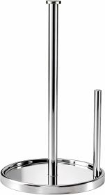 Paper Towel Holder Countertop, Standing Paper Roll Holder with Anti Slip Weighted Base, Stainless Steel Freestanding Paper Towel Holder for Kitchen