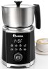 IAGREEA 8-in-1 Large Electric Milk Frother and Steamer, Detachable Frother Maker Machine, Auto Hot & Cold Foam