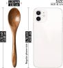 7 PCS Small Wooden Spoons, 5.8 Inch Honey Spoons for Tea, Acacia Wooden Honey Teaspoon for Coffee, Little Tiny Wood Spoons
