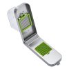 Vegetable Chopper, Food Veggie Cutter with 3 Stainless Steel Blades, Onion Slicer with Container